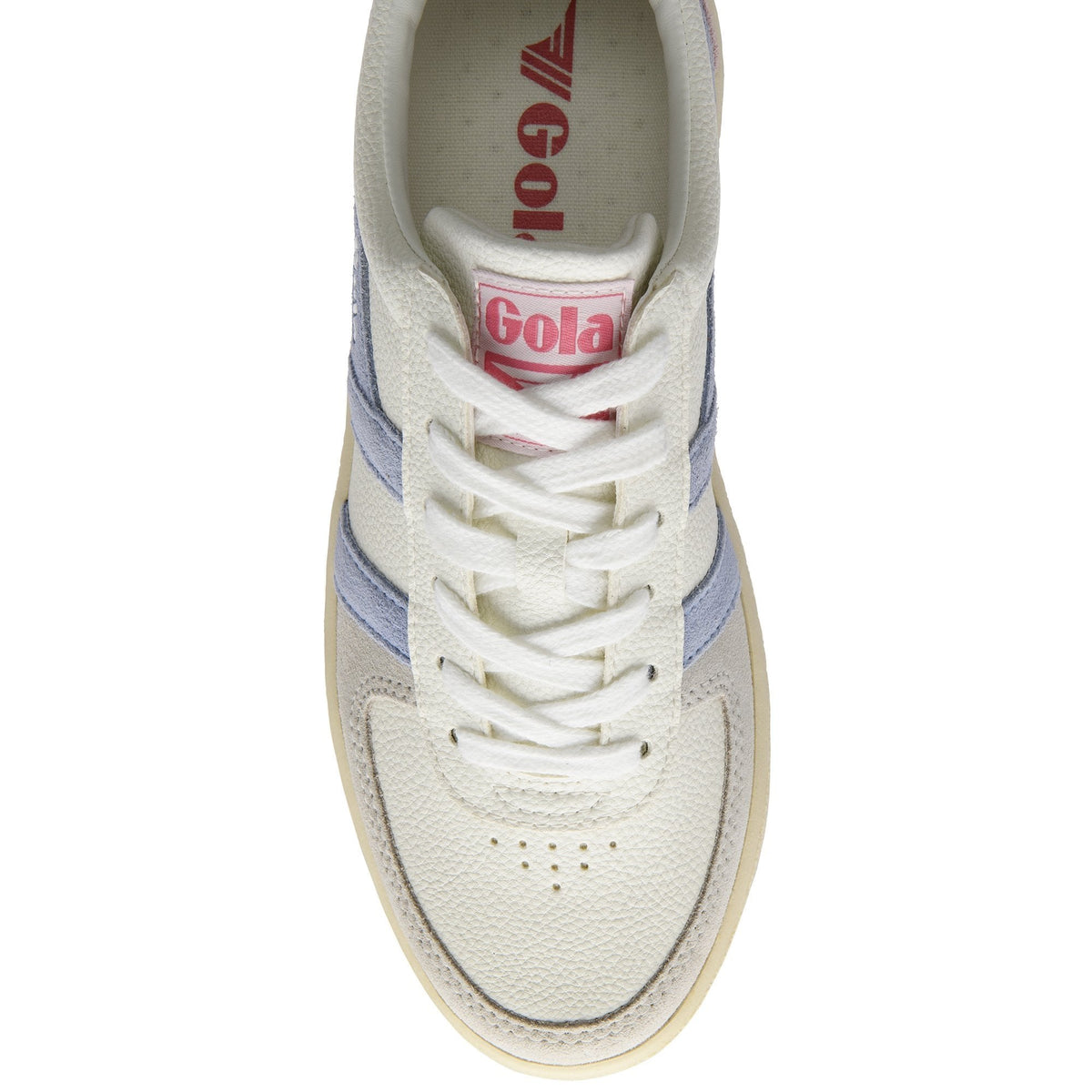 Gola Classics Women's Grandslam Trident Trainer - White/Air/Fluro Pink