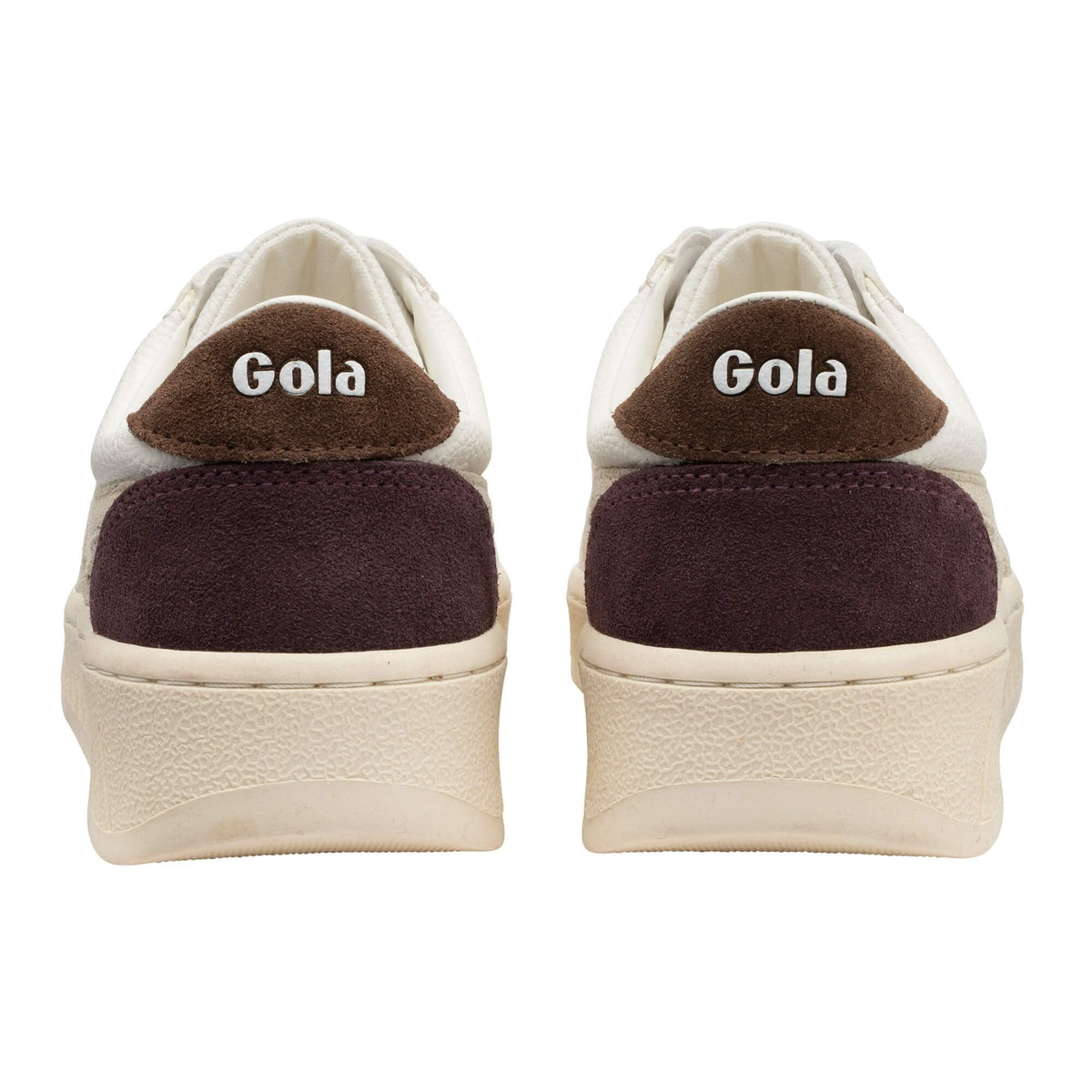 Gola Classics Women's Grandslam Trident Sneakers- White/ Wheat/ Dark Brown