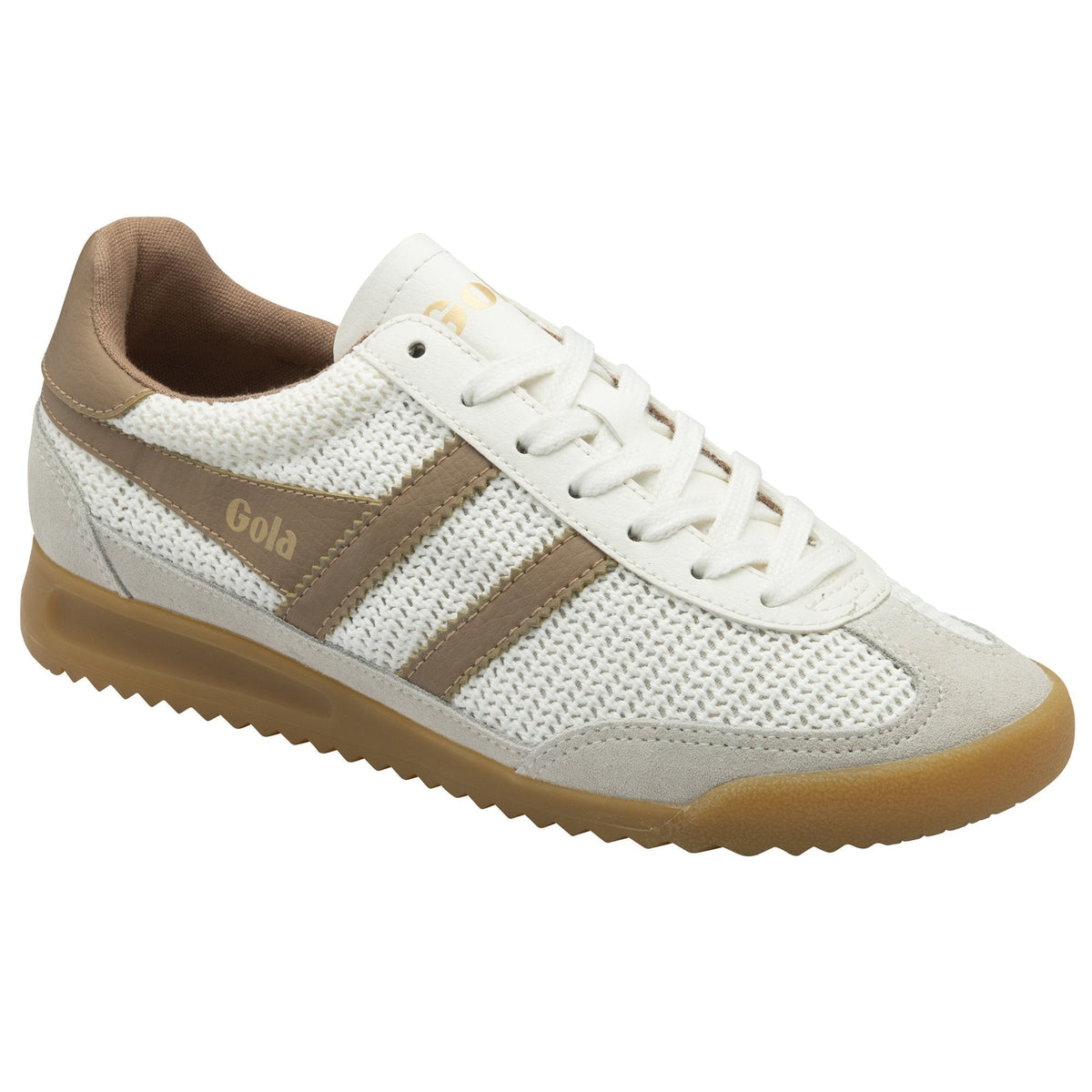 Gola Classics Women's Tornado Zephyr Trainer - Off White/Light Caramel