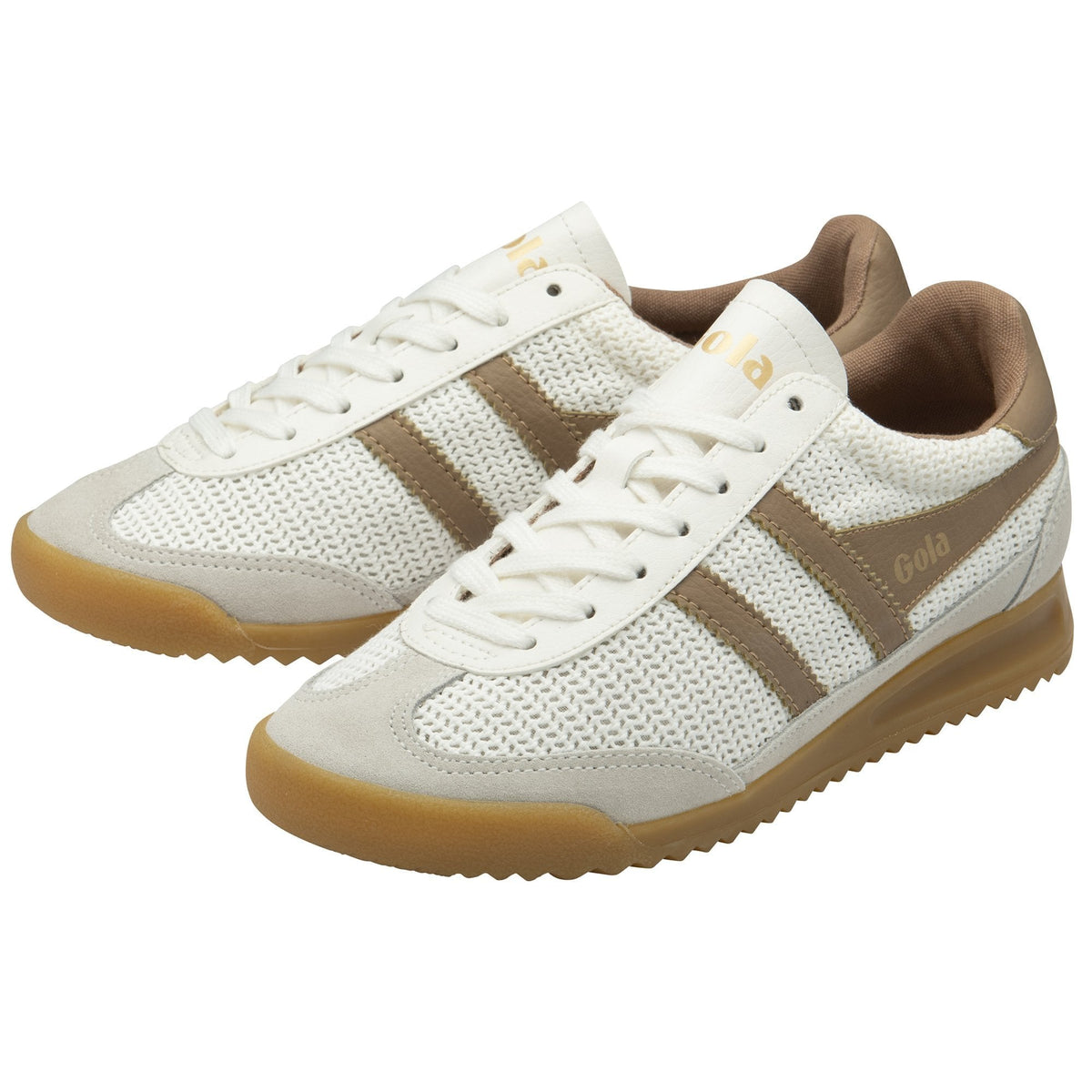 Gola Classics Women's Tornado Zephyr Trainer - Off White/Light Caramel