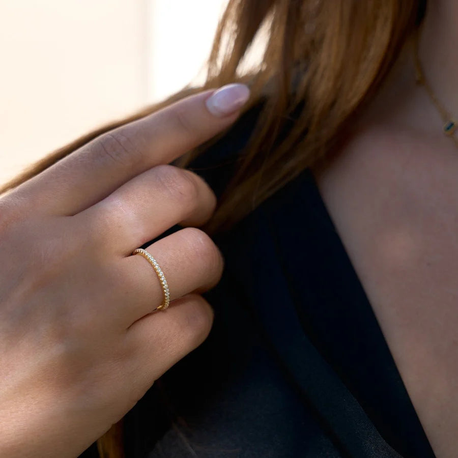Nikki Smith Sutton Shimmer Ring - Gold