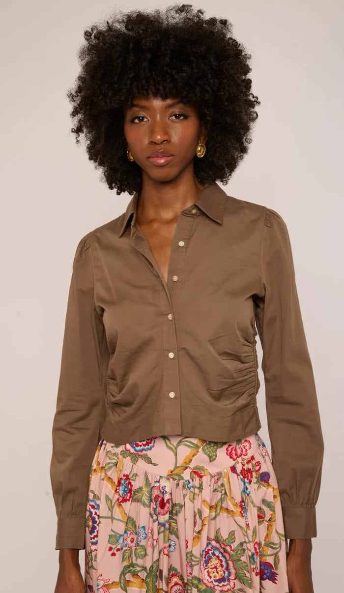 Love the Label Sylvan Long Sleeve Top- Canteen