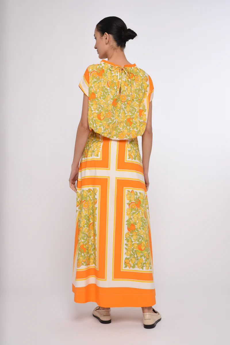 Love the Label Cammie Top- Orange Blossom Print