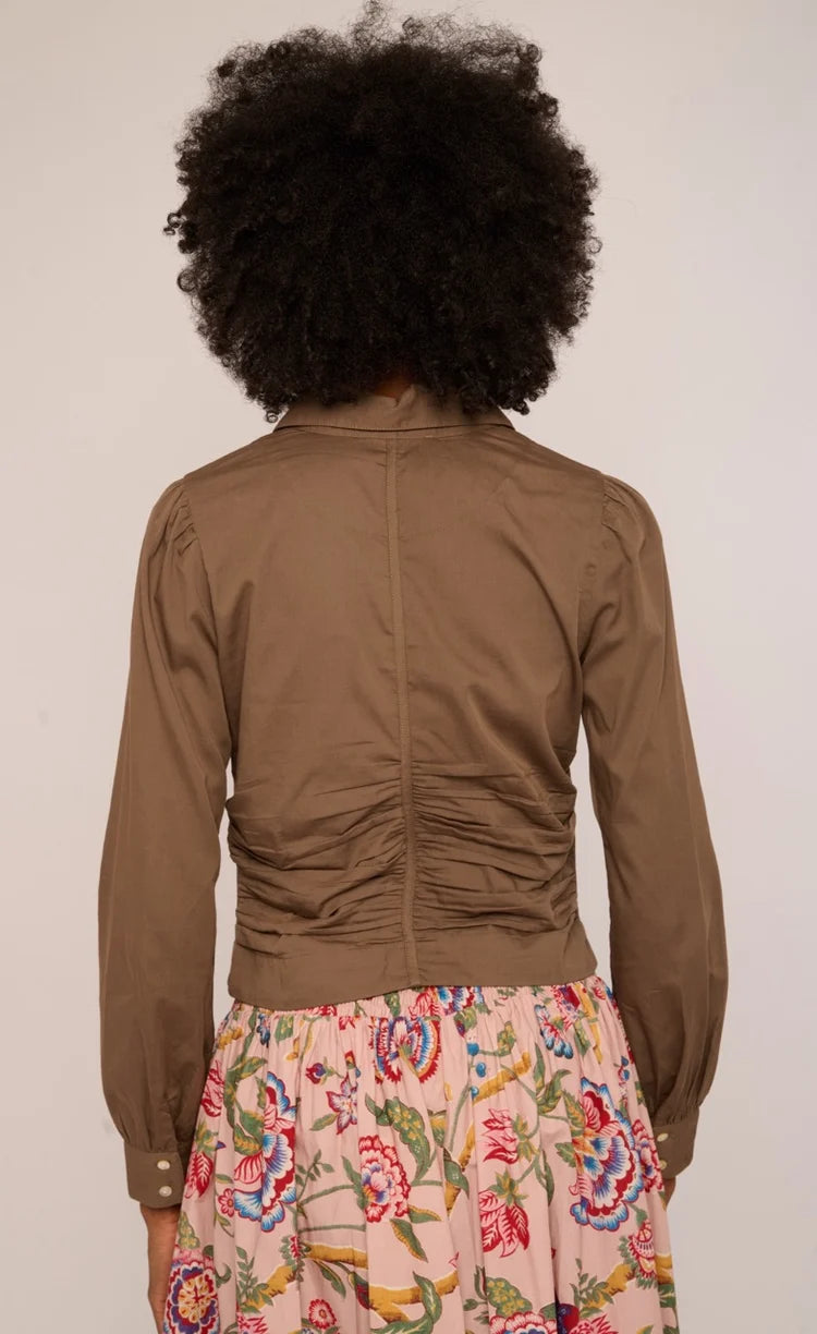 Love the Label Sylvan Long Sleeve Top- Canteen