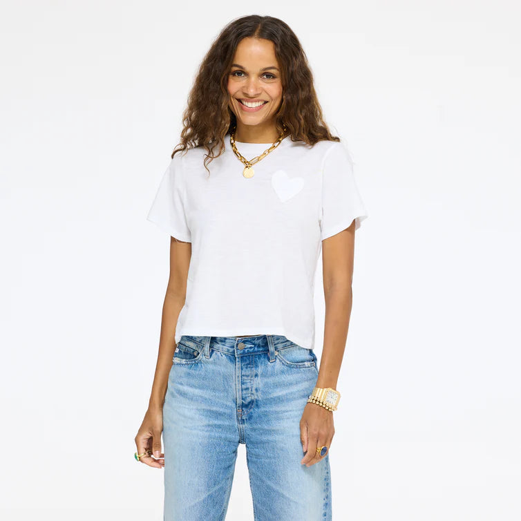 KERRI ROSENTHAL Slub Tee- White