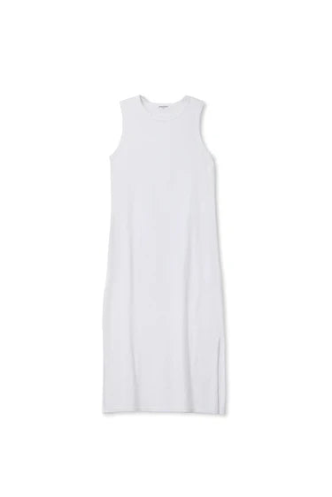 Perfect White Tee Lanell - Supima Cotton Sleeveless Dress - White