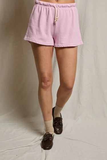 Perfect White Tee Layla French Terry Sweat Shorts - Sugar Pink