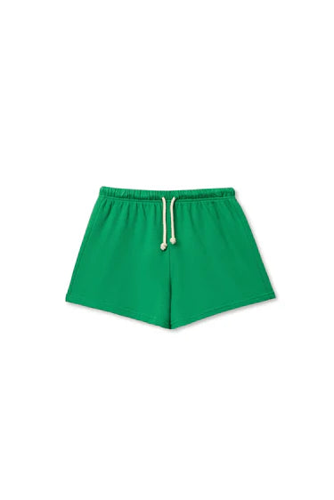 Perfect White Tee Layla French Terry Sweat Shorts - Grass