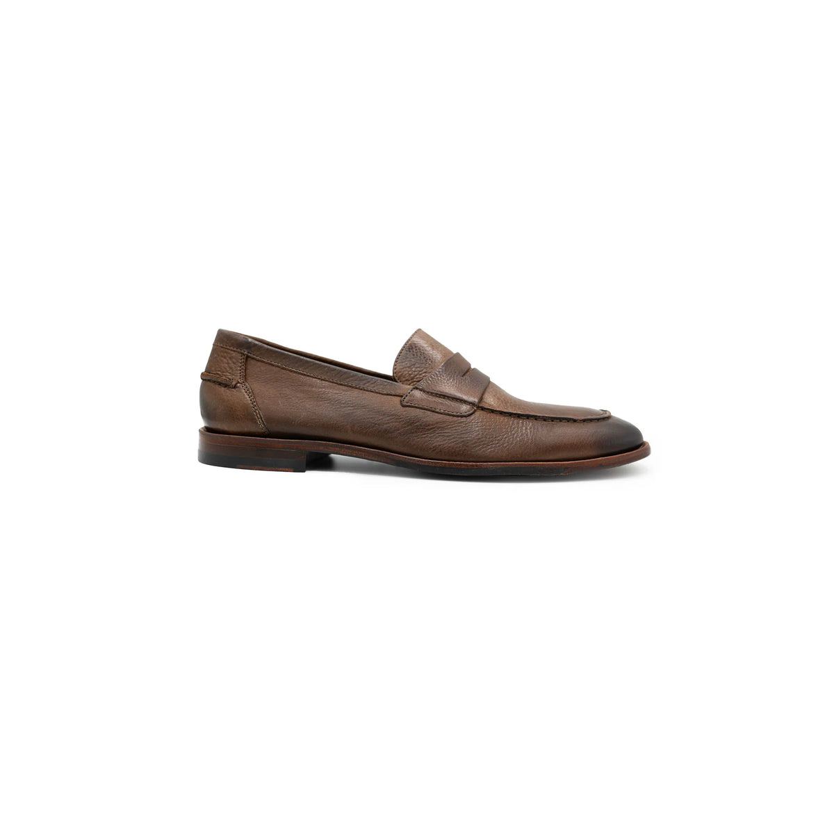 Collars & Co. Naples Penny Loafers- Brown Leather
