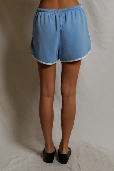 Perfect White Tee Leo Pureform Sporty Short - Pacific Blue / Bright Ivory