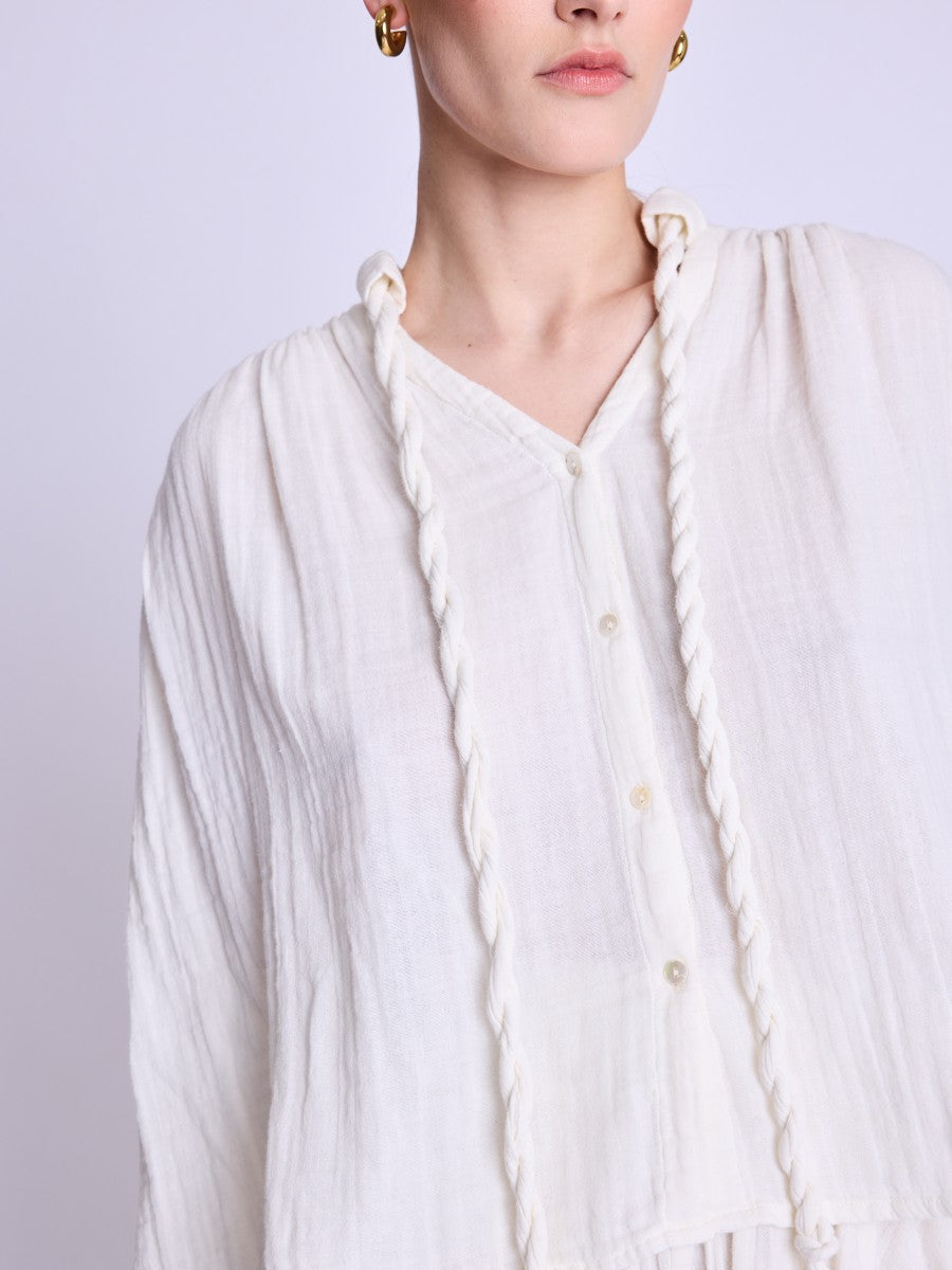 Berenice Chica White Long-sleeved Shirt - Off White