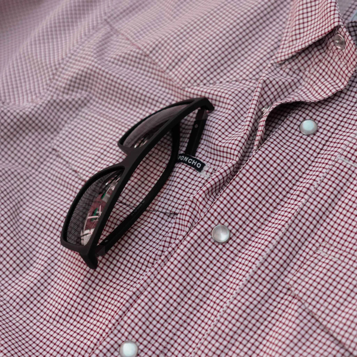 PONCHO Western Short Sleeve Shirt - The Howdy