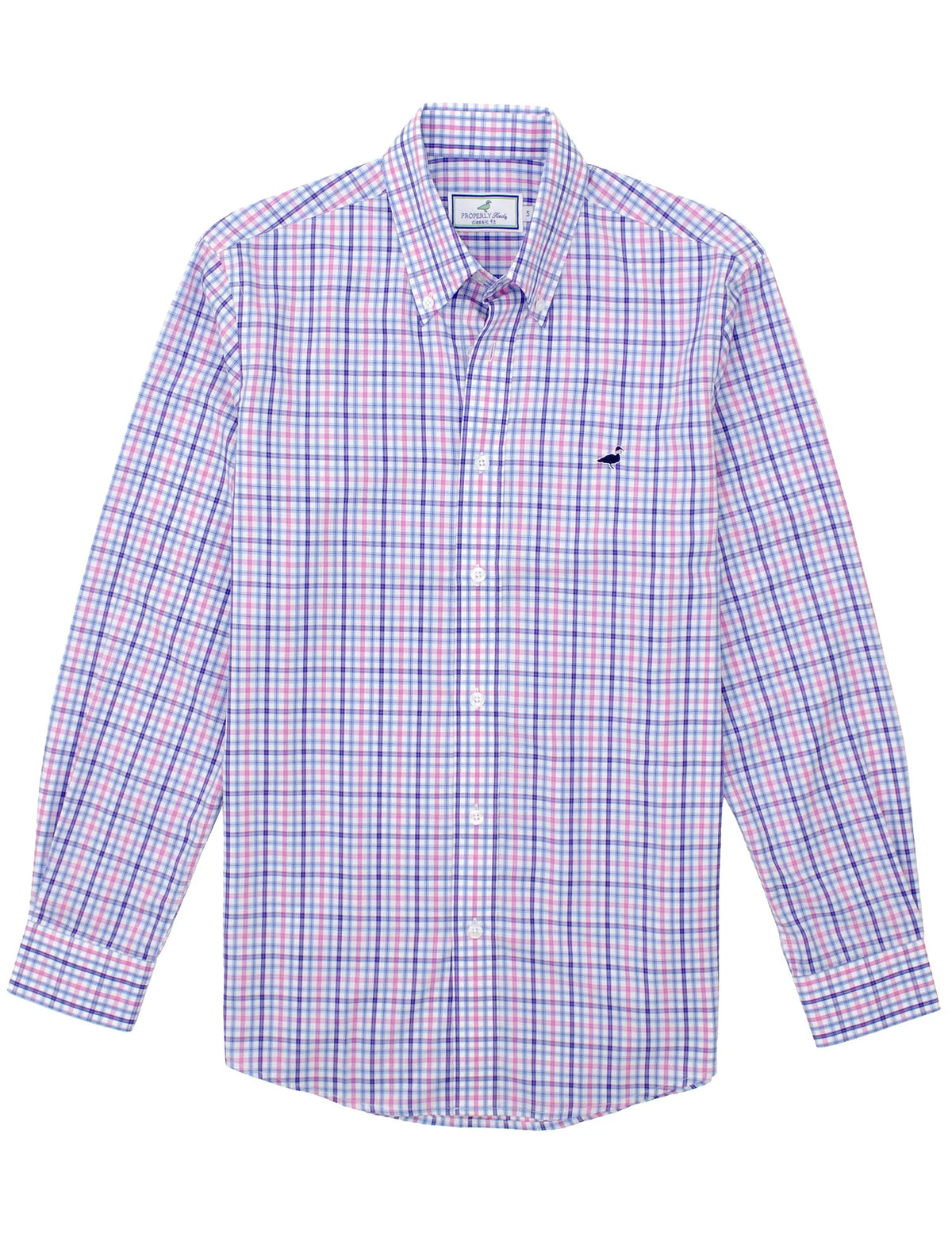 Properly Tied- Seasonal Sportshirt Blueberry