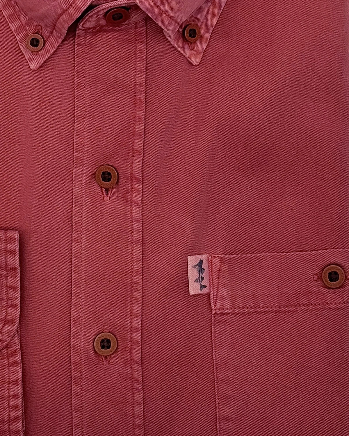 Coastal Cotton Twill Sport Shirt- Mineral