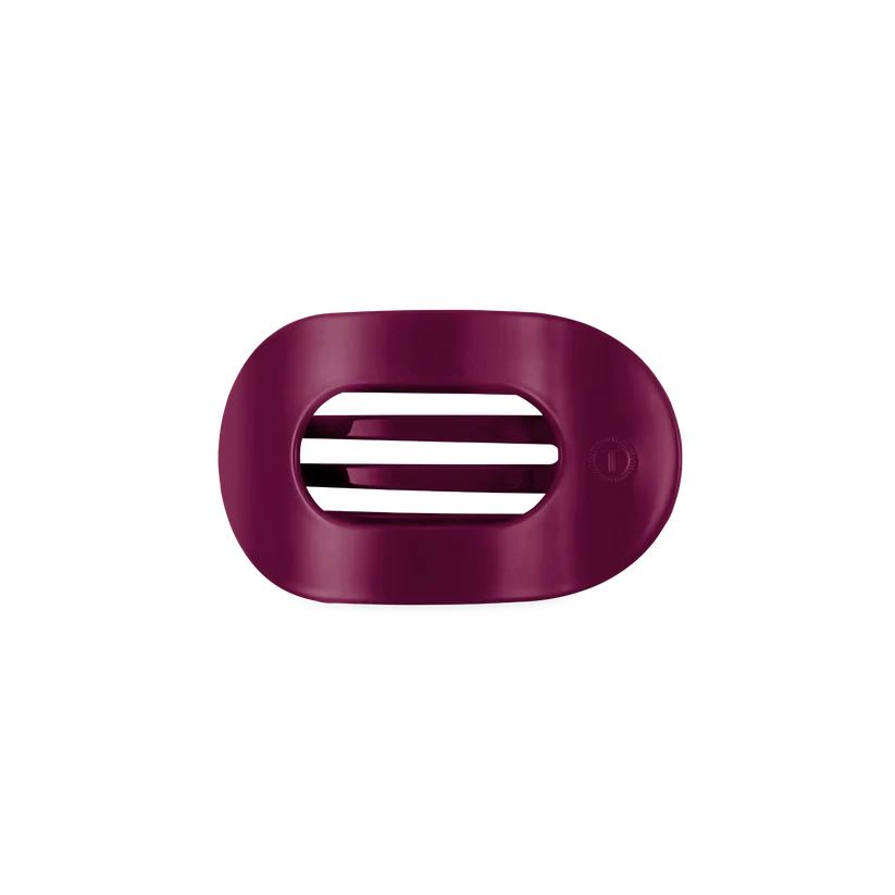 Teleties Flat Round Clip - Mulberry