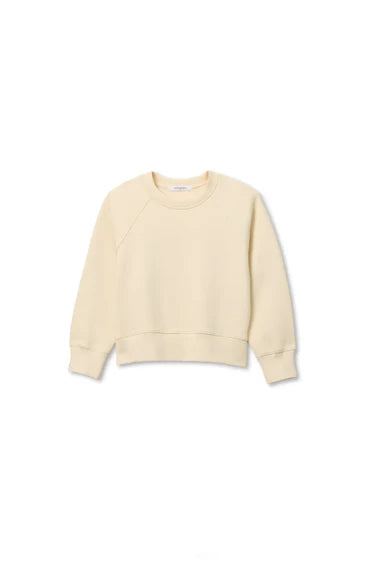 Perfect White Tee Nell Pureform Raglan Sweatshirt - Custard