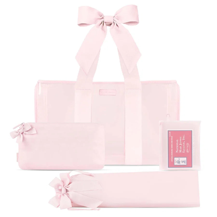 CASE MATE Mahjong Jelly Tote Set- Ballet Pink