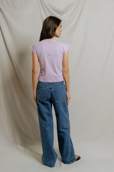 Perfect White Tee Porter - Supima Cotton Short Sleeve Tee - Ultraviolet