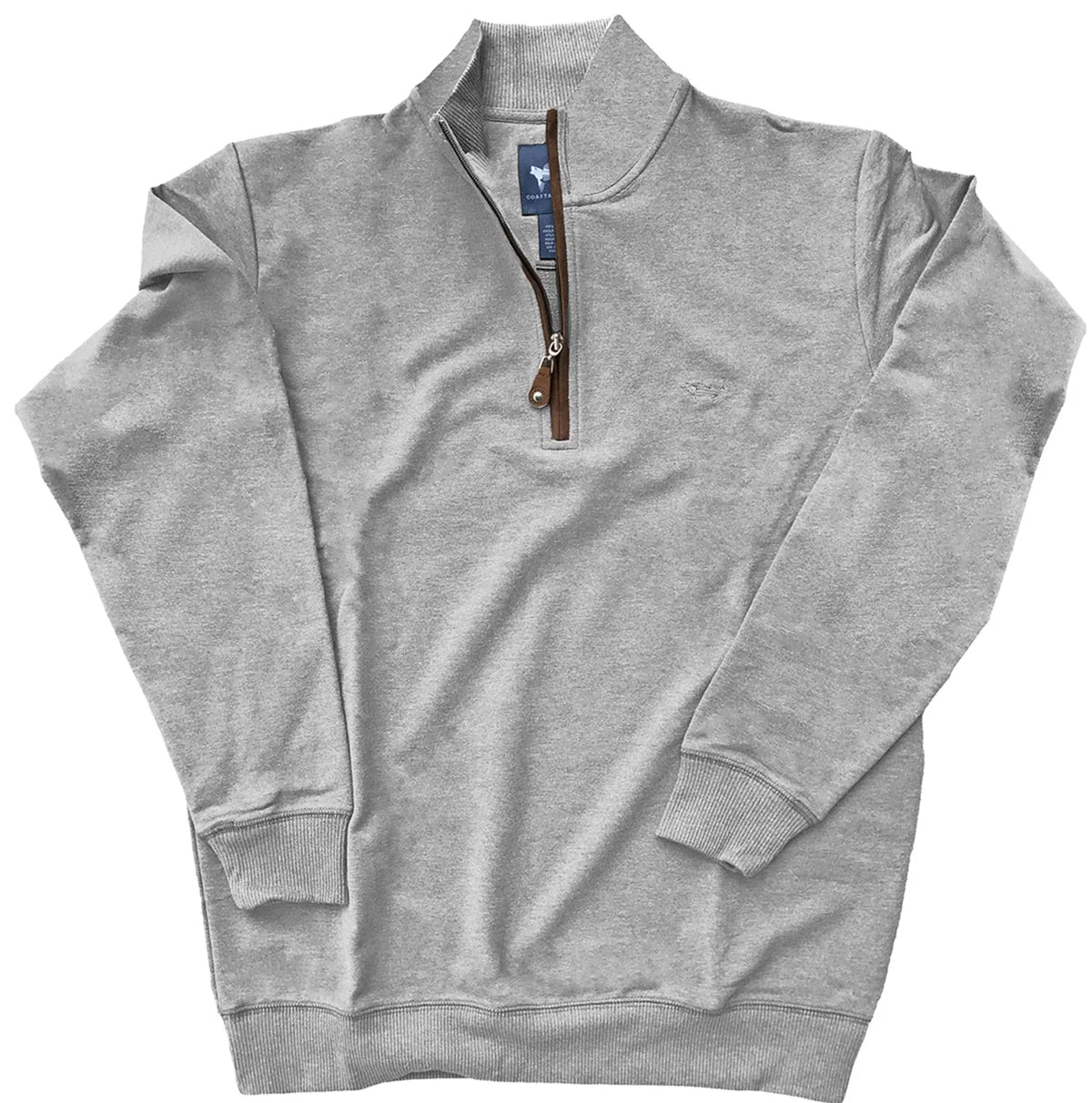 Coastal Cotton Quarter Zip- Grey