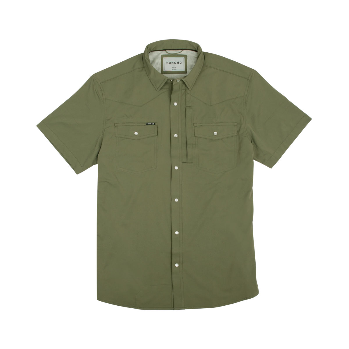 PONCHO Western Short Sleeve Shirt - The Sabine