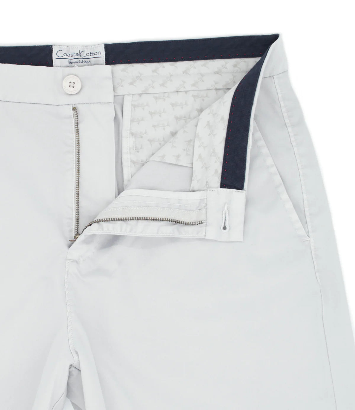Coastal Cotton Performance Short 7"- Stone