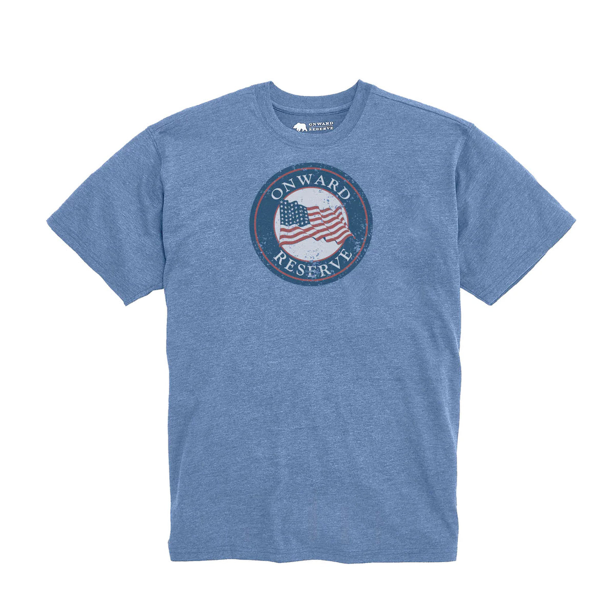 Onward Reserve Star Spangled Vintage Wash Tee Shirt - Sport Blue