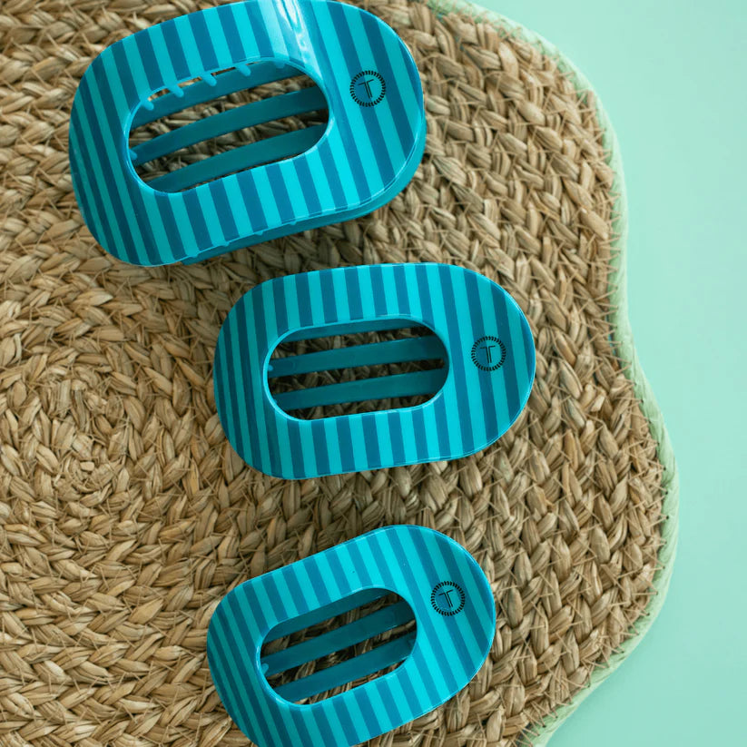 Teleties Flat Round Clip- Splash Zone