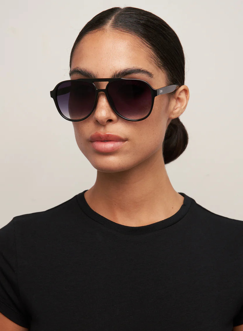 Otra Eyewear Stevie Sunglasses - Black / Smoke Fade