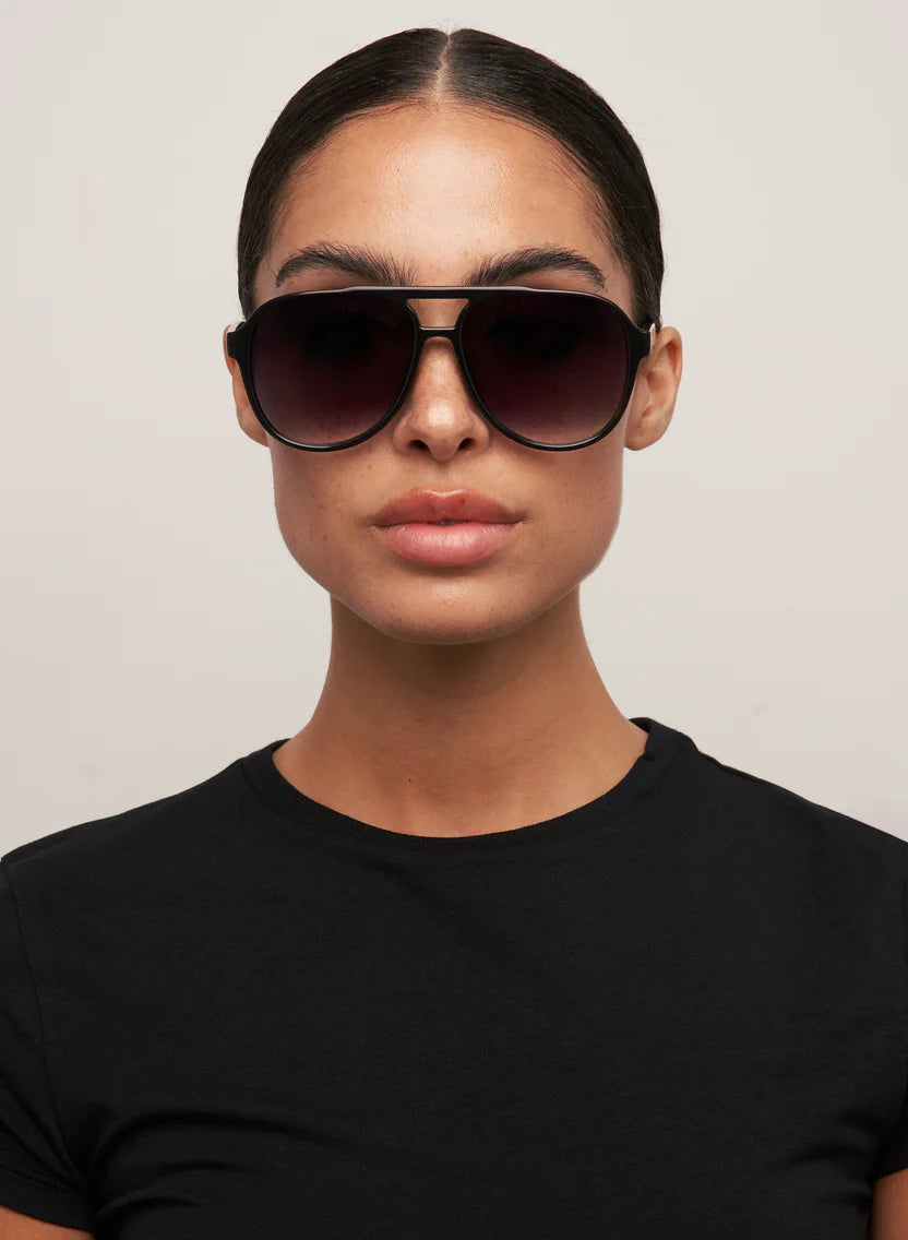 Otra Eyewear Stevie Sunglasses - Black / Smoke Fade