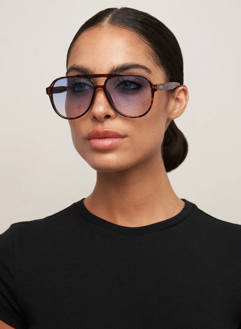 Otra Eyewear Stevie Sunglasses - Tort / Blue Fade