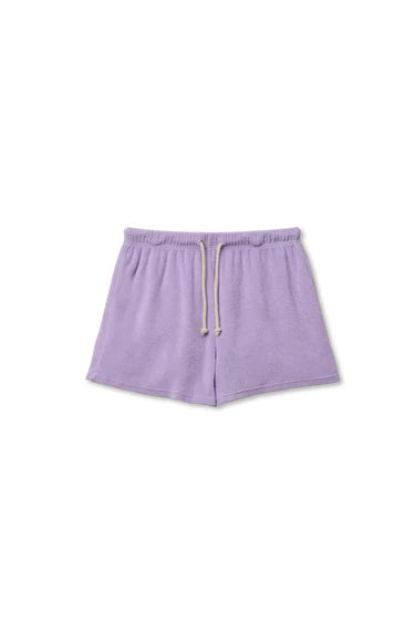Perfect White Tee Summer - Loop Terry Sweat Shorts - Ultraviolet