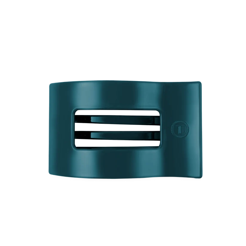 Teleties Flat Rectangle Clip - Teal With It