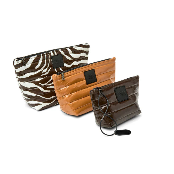 Think Royln Travel Trio - Chocolate Zebra/Glossy Nude/Glossy Chocolate
