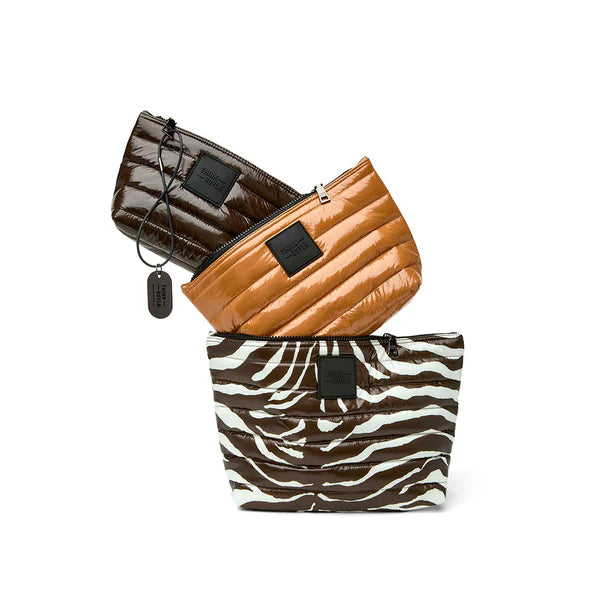 Think Royln Travel Trio - Chocolate Zebra/Glossy Nude/Glossy Chocolate