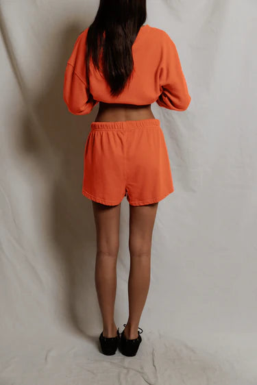 Perfect White Tee Layla- French terry sweat short- Clementine