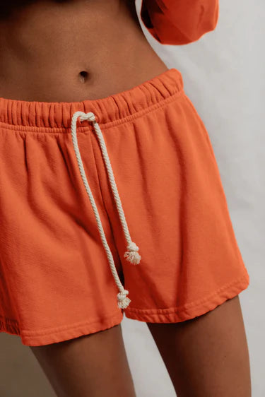 Perfect White Tee Layla- French terry sweat short- Clementine
