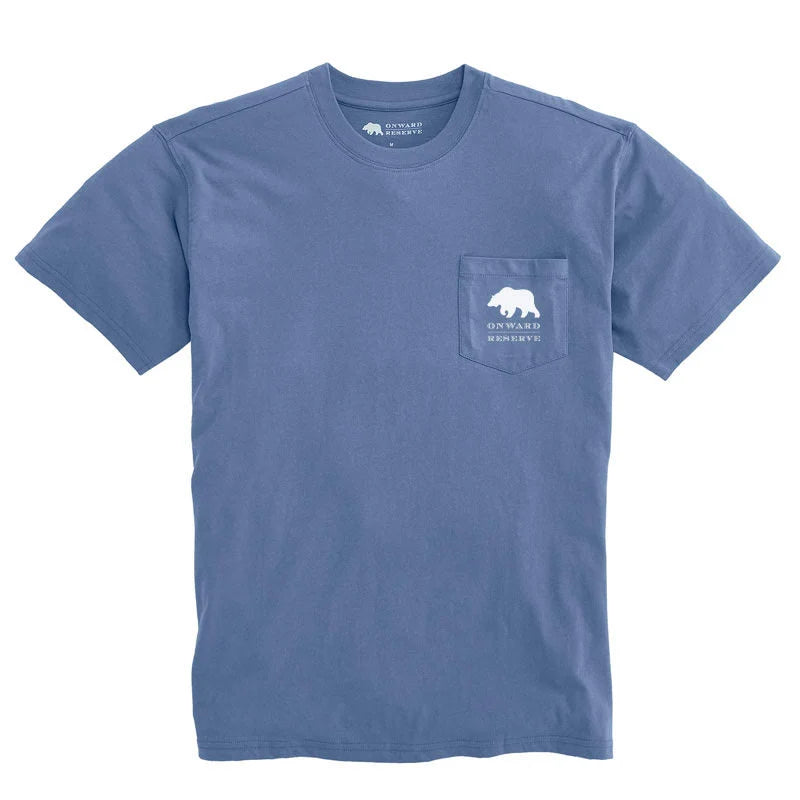 Onward Reserve Waffle House Postcard Tee- Washed Blue