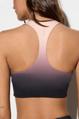 Spiritual Gangster Ombre Frankie Longline Bra - Champagne