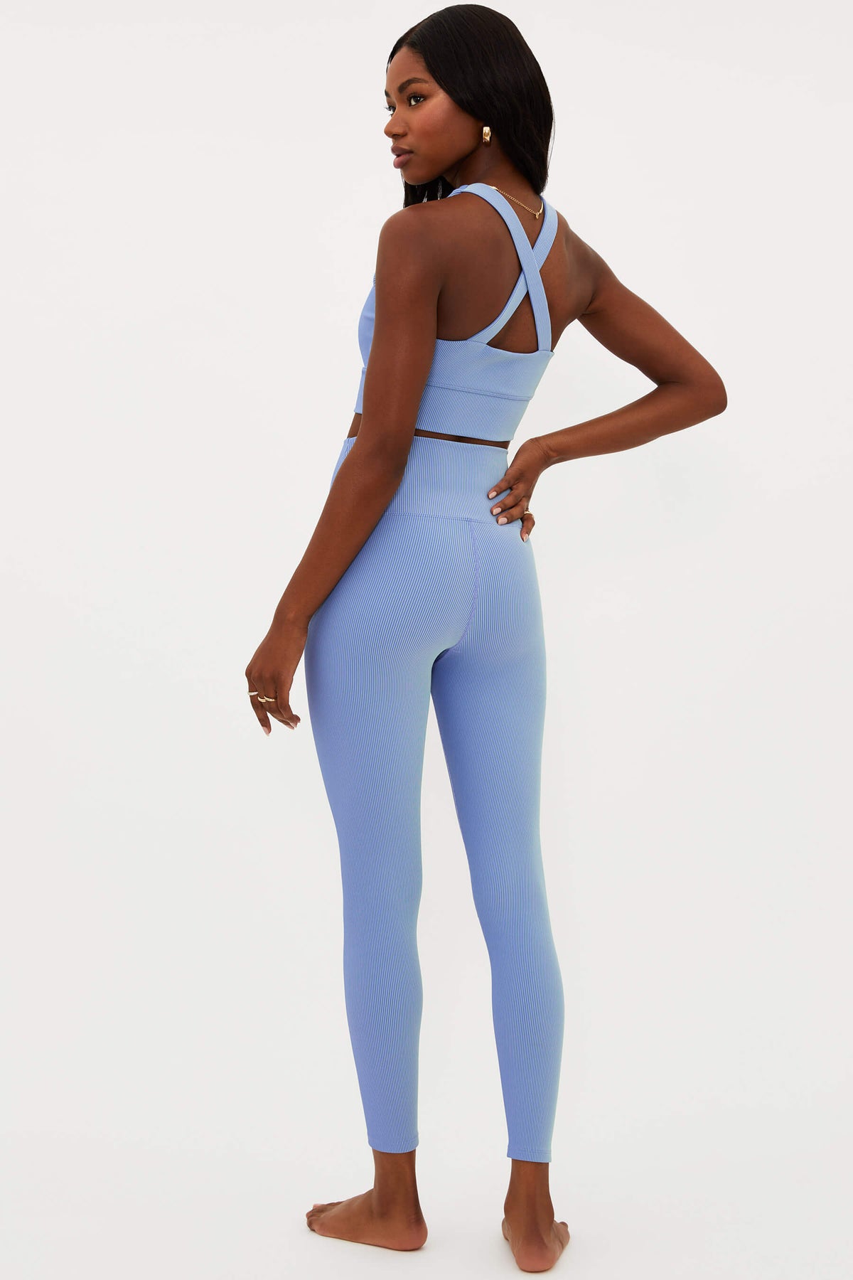 Beach Riot Taylor 7/8 Legging - Seashore Two Tone Rib