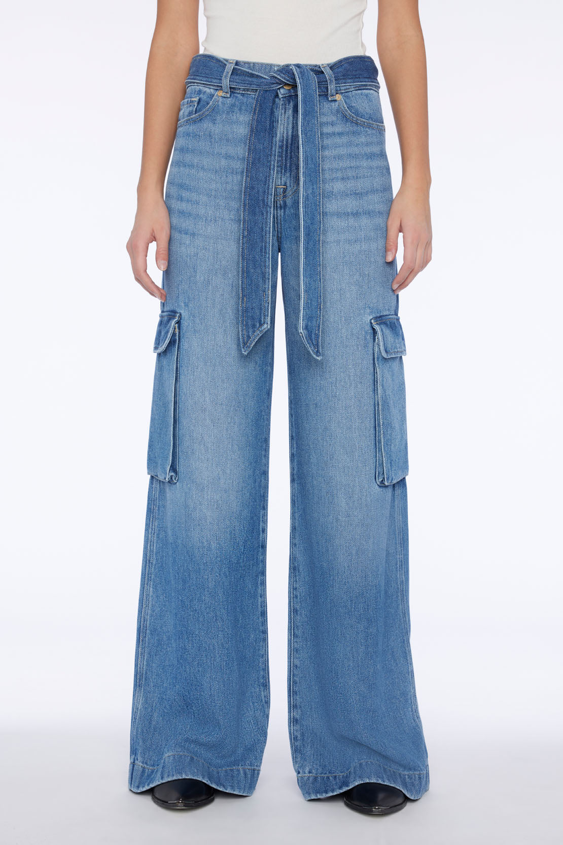 7 For All Mankind Cargo Palazzo Pant - Dream On