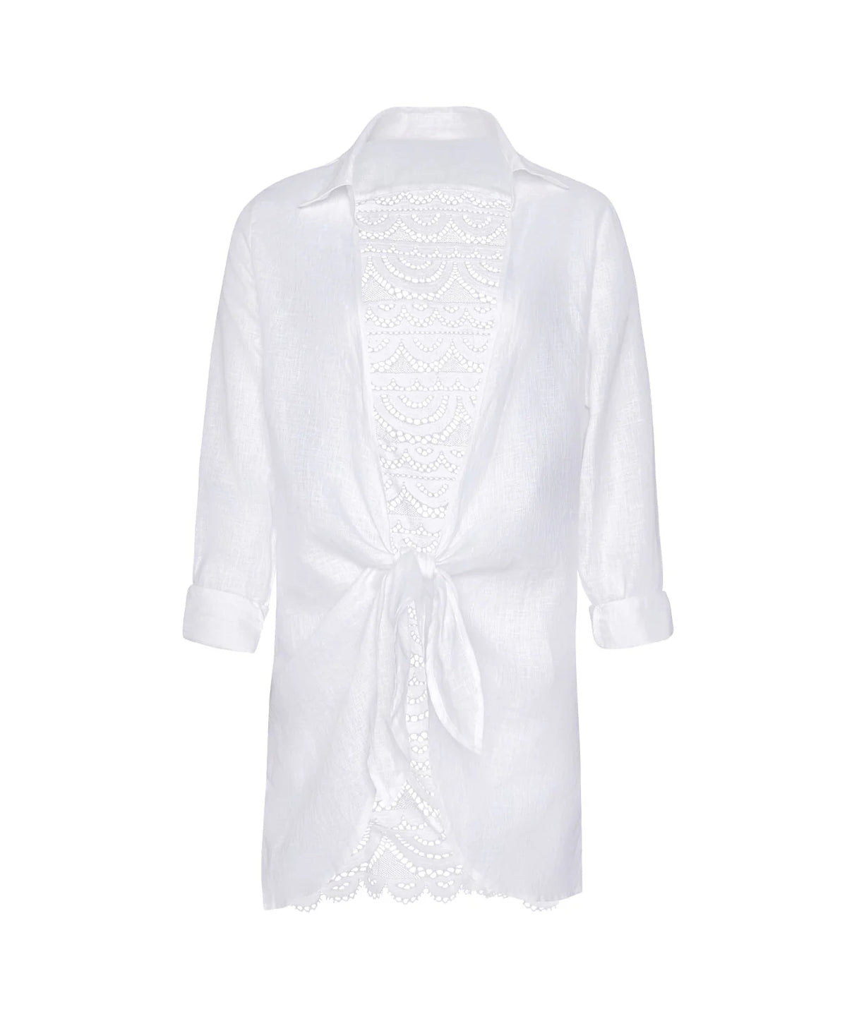 PQ Swim Lace Millie Tie Tunic- Water Lily