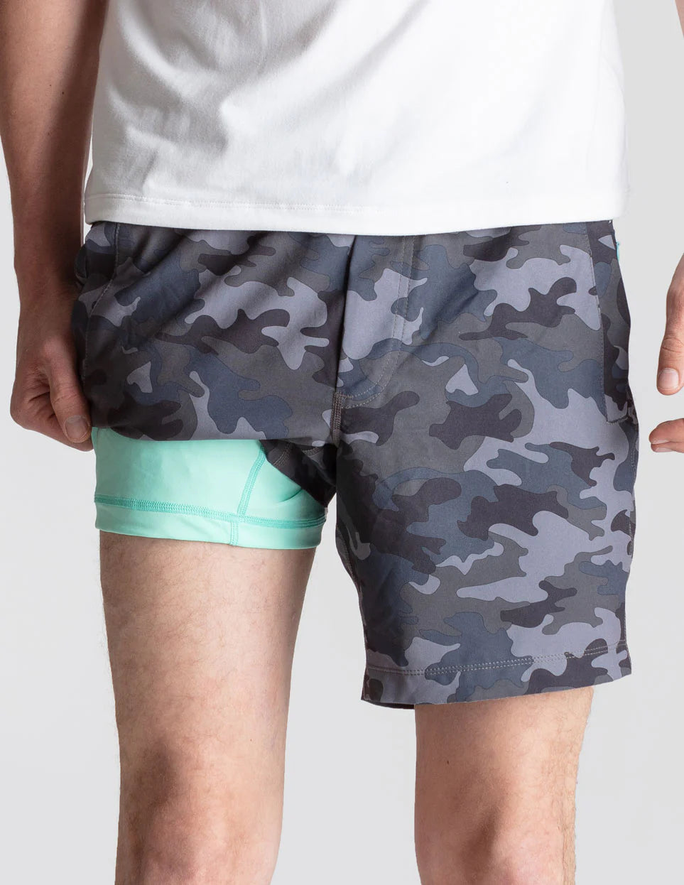 Birddogs Wyatt Slurp Gym Shorts - Grey Camo