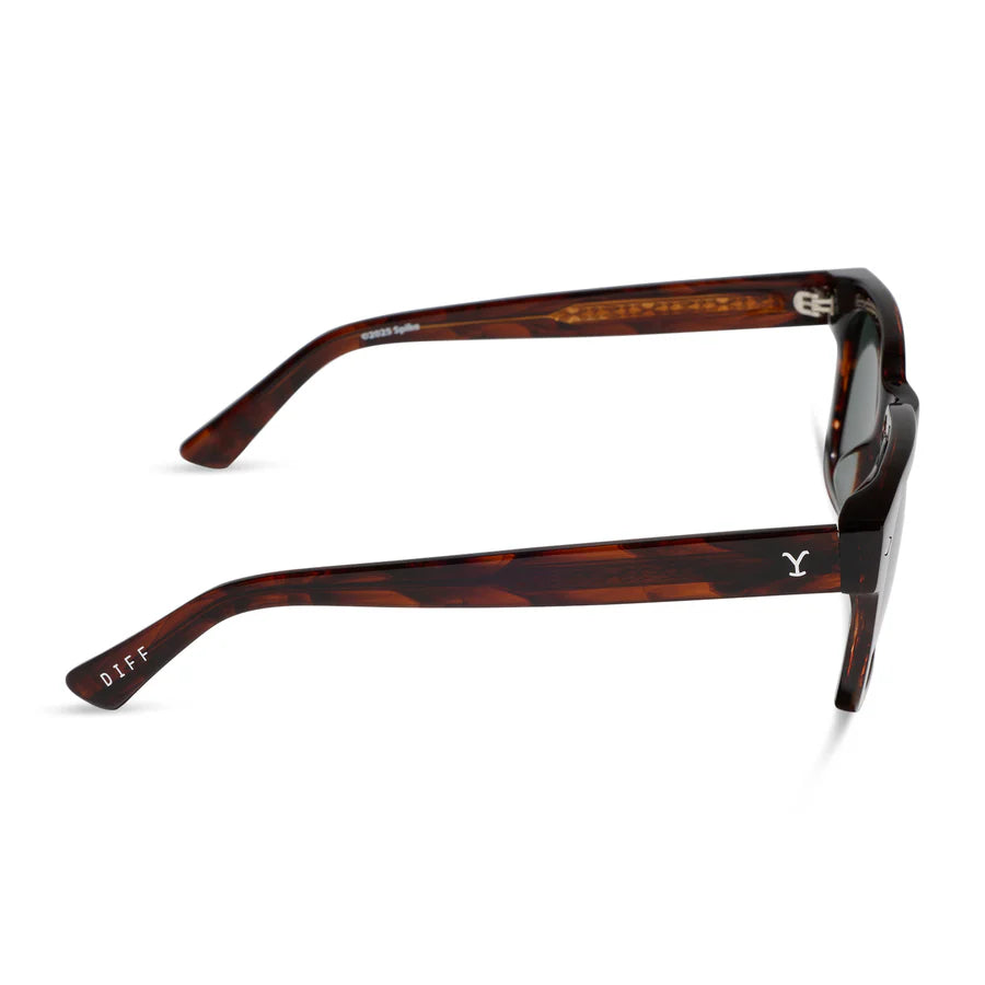 DIFF Eyewear Kayce Dutton Polarized Sunglasses - Western sequoia g15