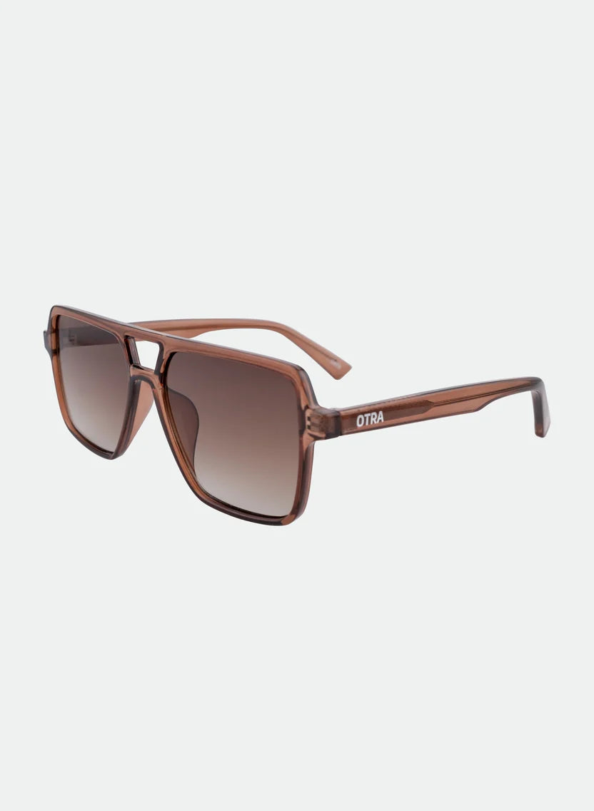 Otra Eyewear Zoya Sunglasses- Transparent Maple/ Brown Fade