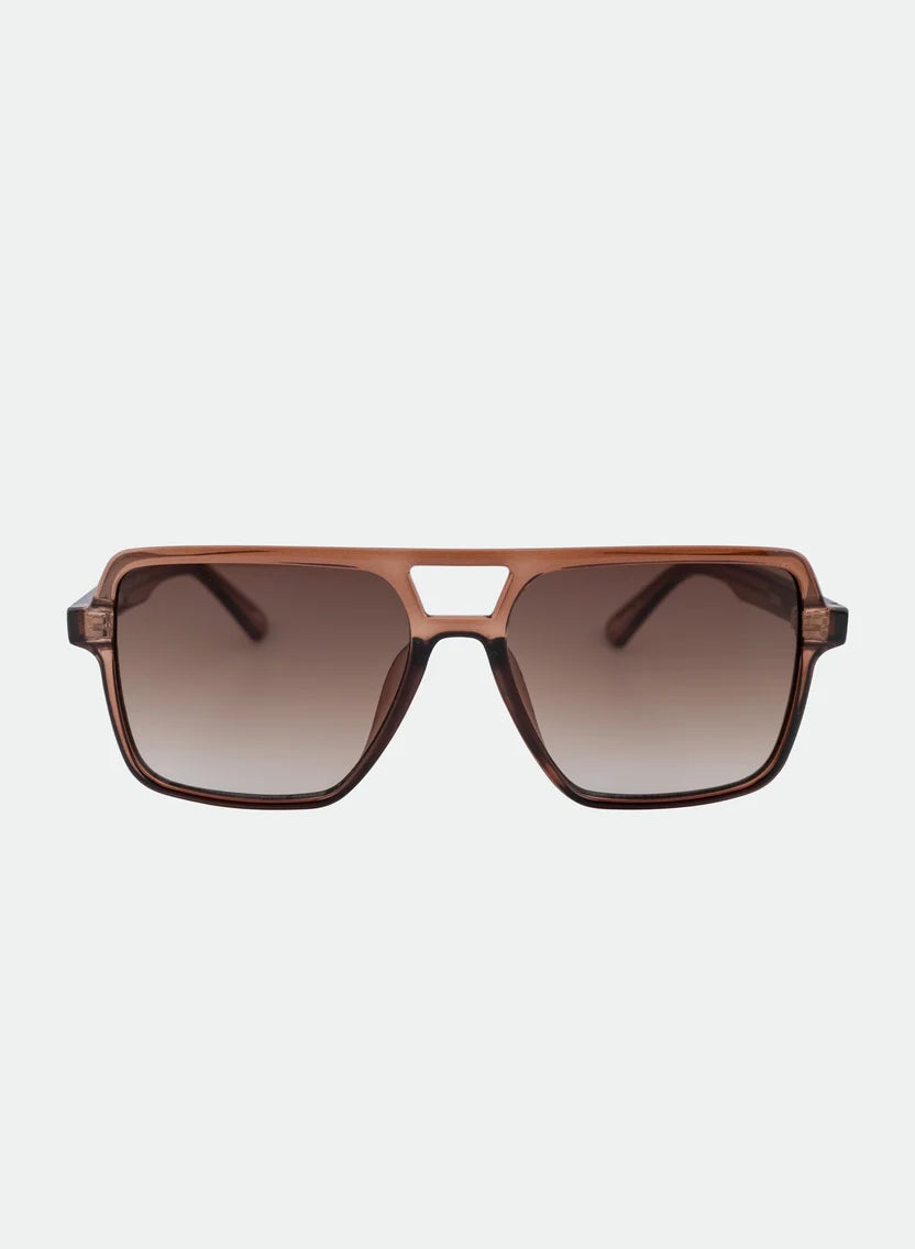 Otra Eyewear Zoya Sunglasses- Transparent Maple/ Brown Fade