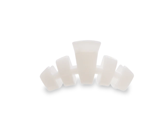 Teleties Classic Hair Clip - Coconut White