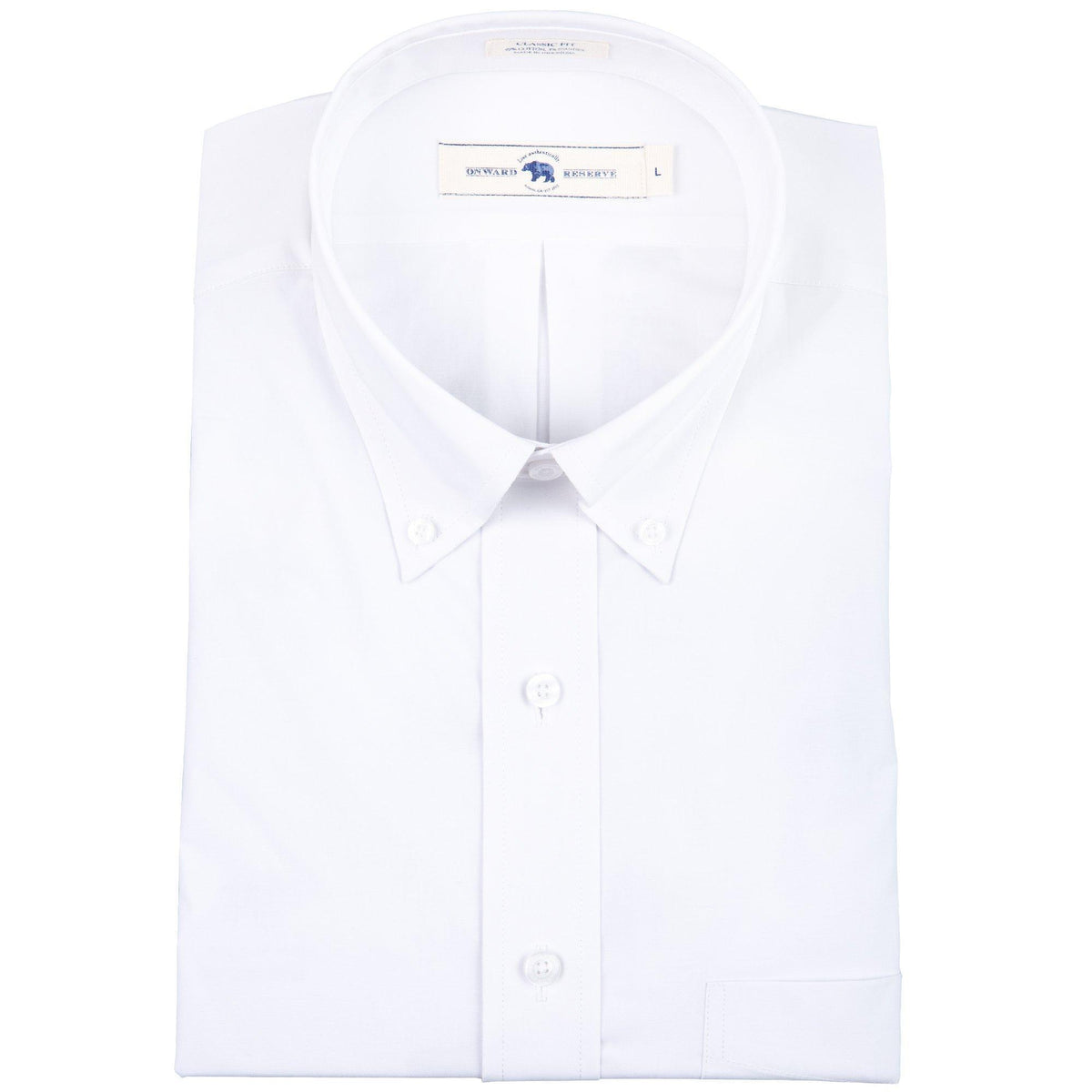 Onward Reserve Classic Fit Cotton Stretch Button Down - White