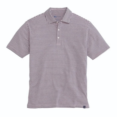 Onward Reserve Two Color Row Stripe Icon Polo - Cabana Pink